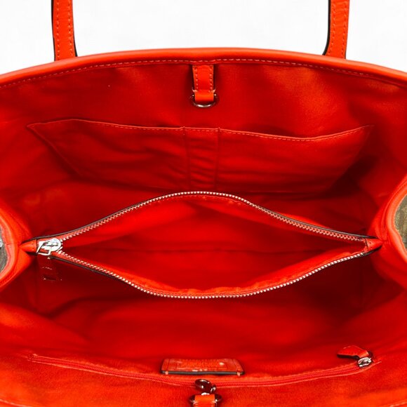 Coach Signature Coated Canvas Drawstring Carryall Bag - Picture 15 of 16